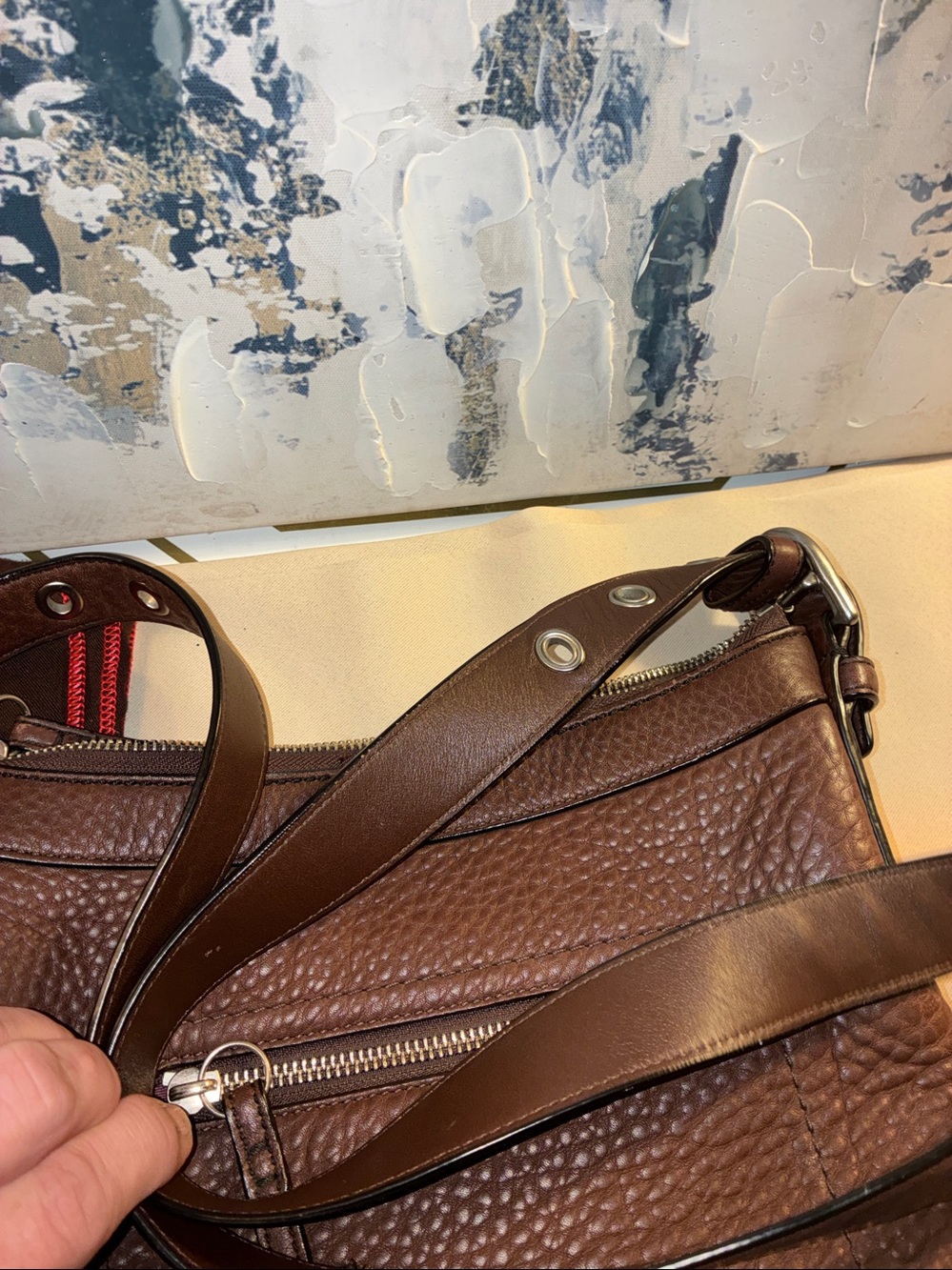 Genuine Coach Dark Brown Leather HOBO Bag Coach Dust bag included
Y2 K 2008 - Picture 14 of 17